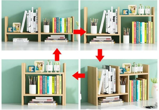 Adjustable MDF Desk Organizer Shelf – 5 Colors
