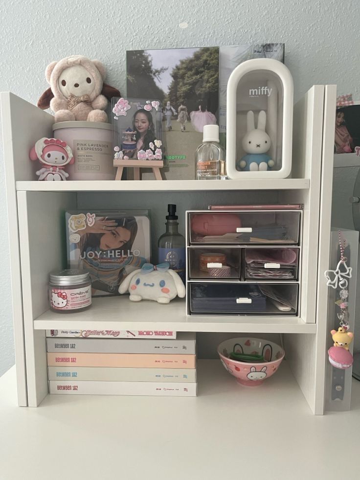 Adjustable MDF Desk Organizer Shelf – 5 Colors